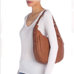 [Lucky Brand] Brown Leather Ebon Hobo Handbag